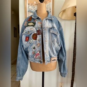 Vintage Chewan Patched Demin Unisex Jacket Size M- L